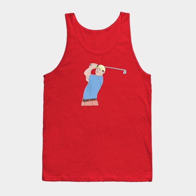 Golf Player Tank Top by DiegoCarvalho